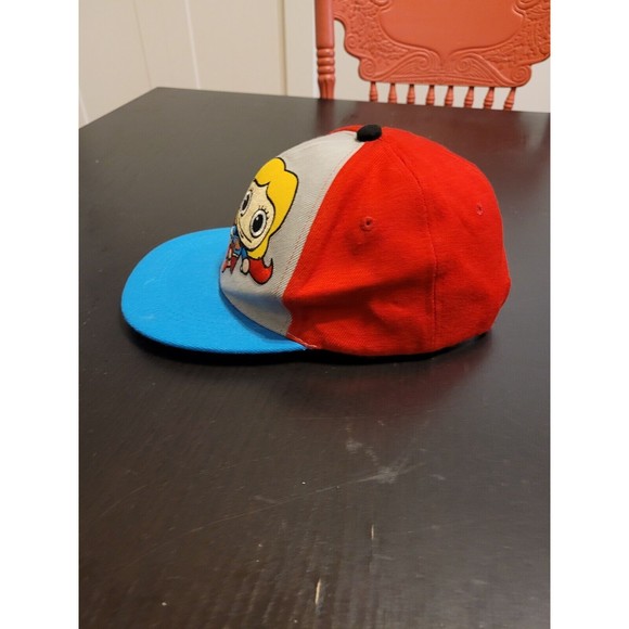 Supergirl Hat - Six Flags Texas - Blue Red Gray Snapback Cap - Picture 2 of 5